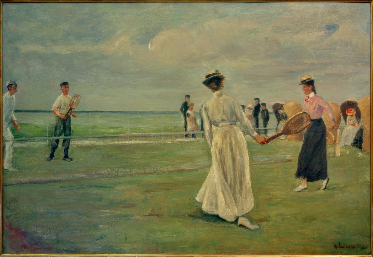 Tennisspeler aan Zee door Max Liebermann