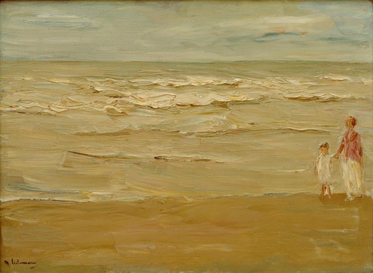 Zeegezicht – Strand en zee door Max Liebermann