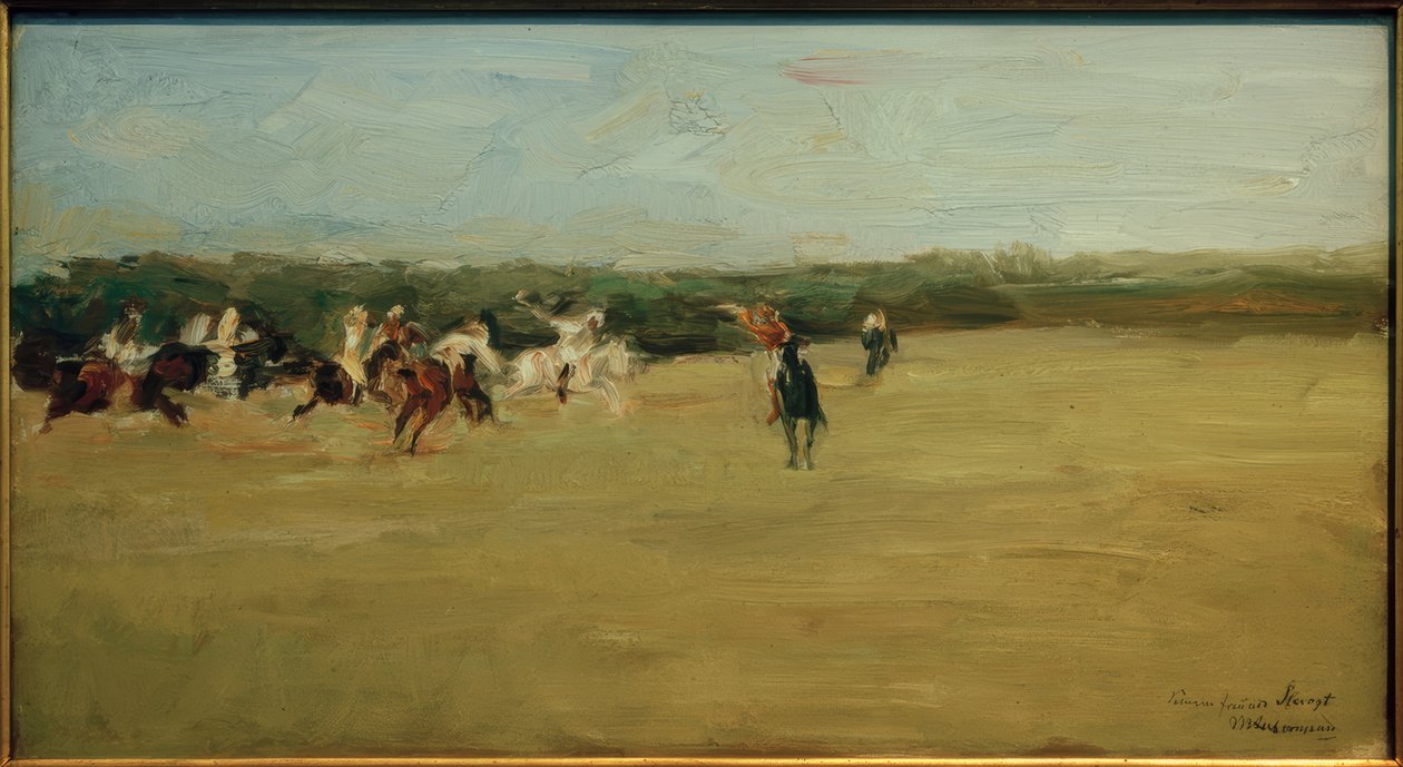 Polospeler door Max Liebermann