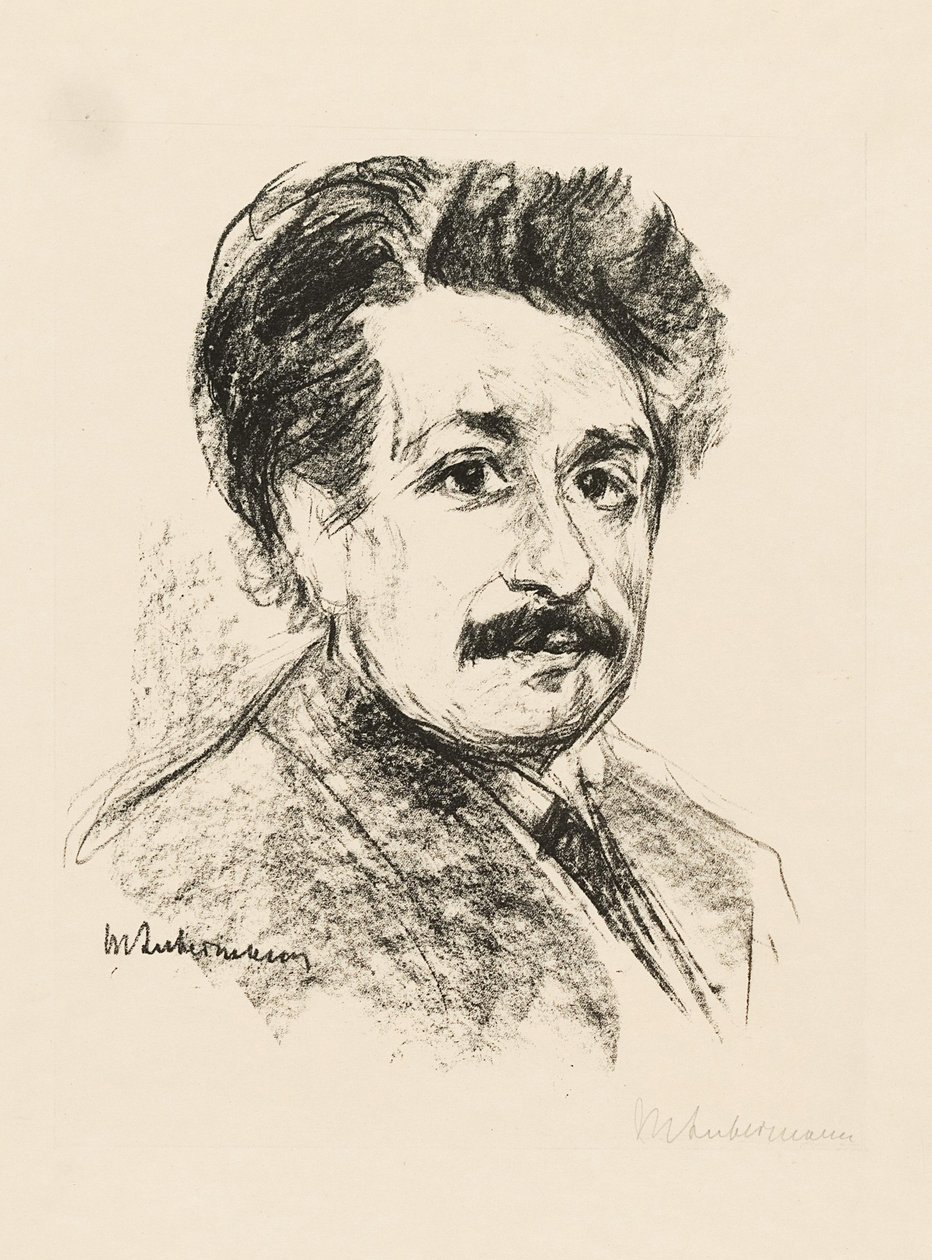 Portret van Albert Einstein door Max Liebermann