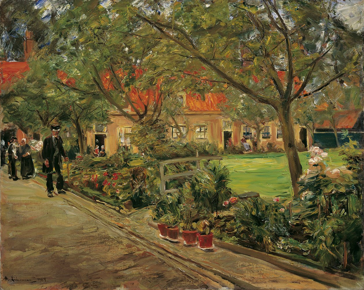 Ziekenhuistuin in Edam door Max Liebermann