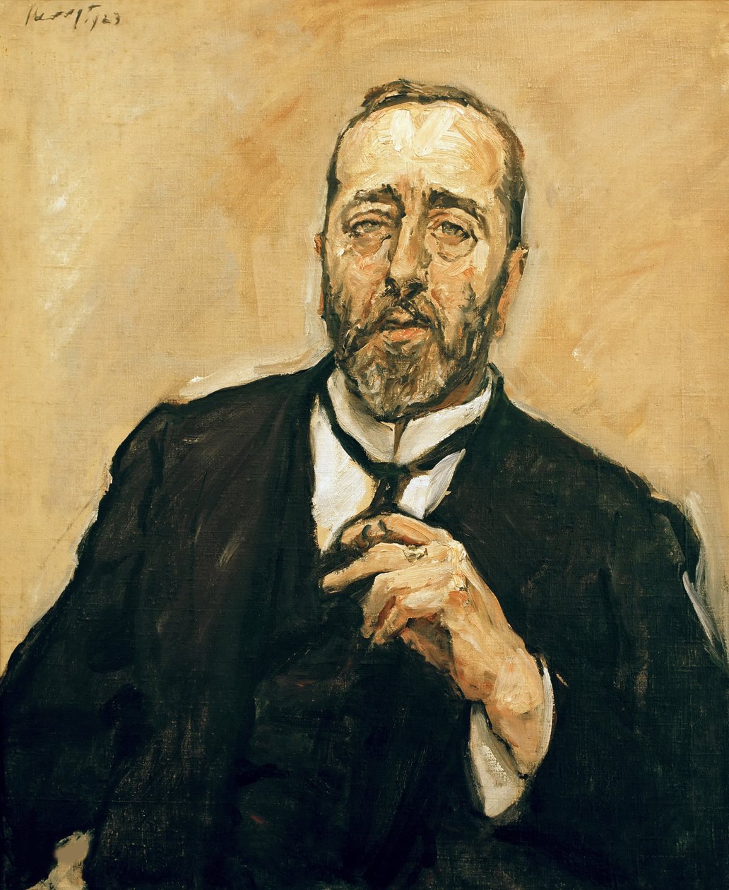 Portret van Bernhard Dernburg 1865-1937, 1923 door Max Slevogt