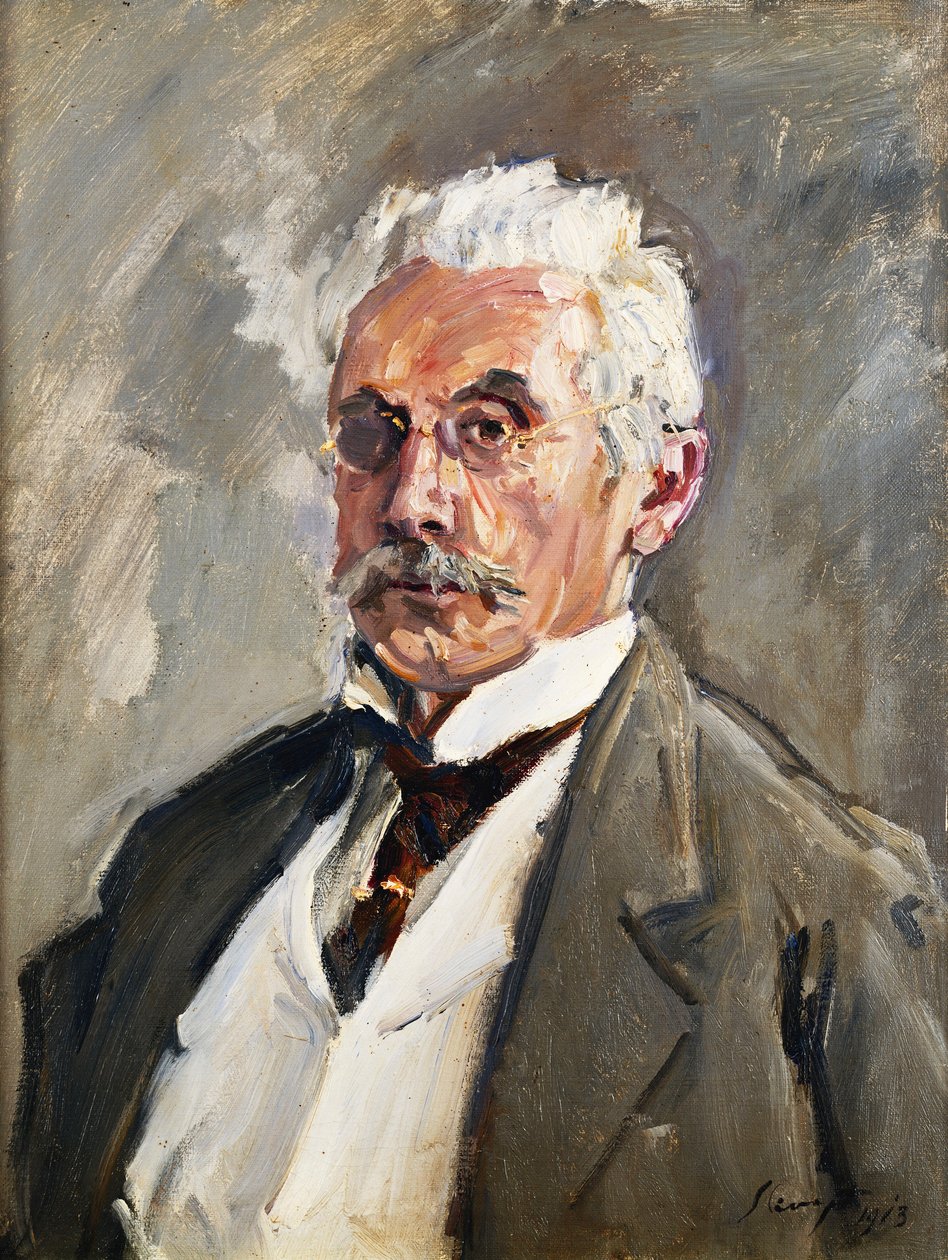 Portret van Carl Steinbart, 1910 door Max Slevogt