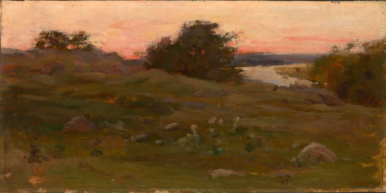 Landschap, eind 19e-begin 20e eeuw door Max Weyl