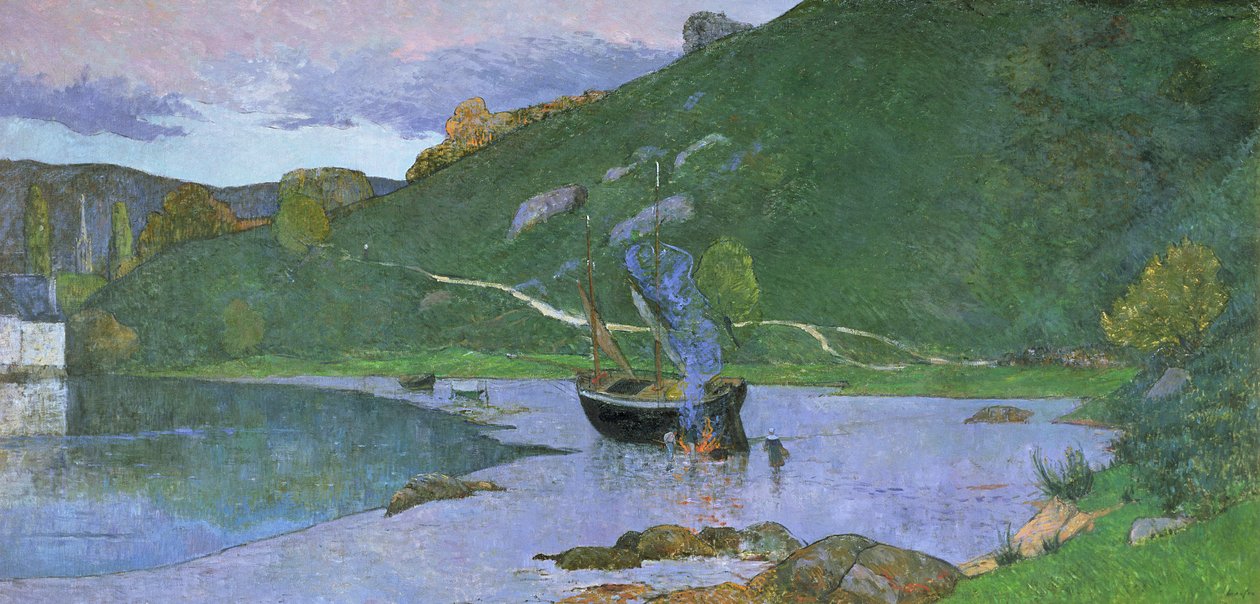 Landschap bij Pont-Aven, ca. 1893-94 door Maxime Emile Louis Maufra