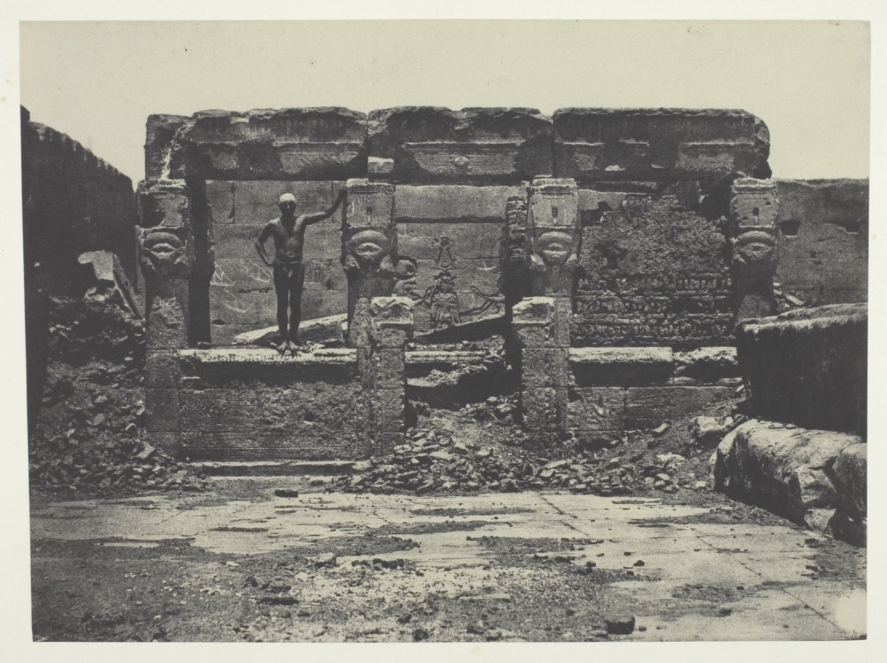 Grote Tempel van Dendera (Teutyres), Opper-Egypte door Maxime Du Camp