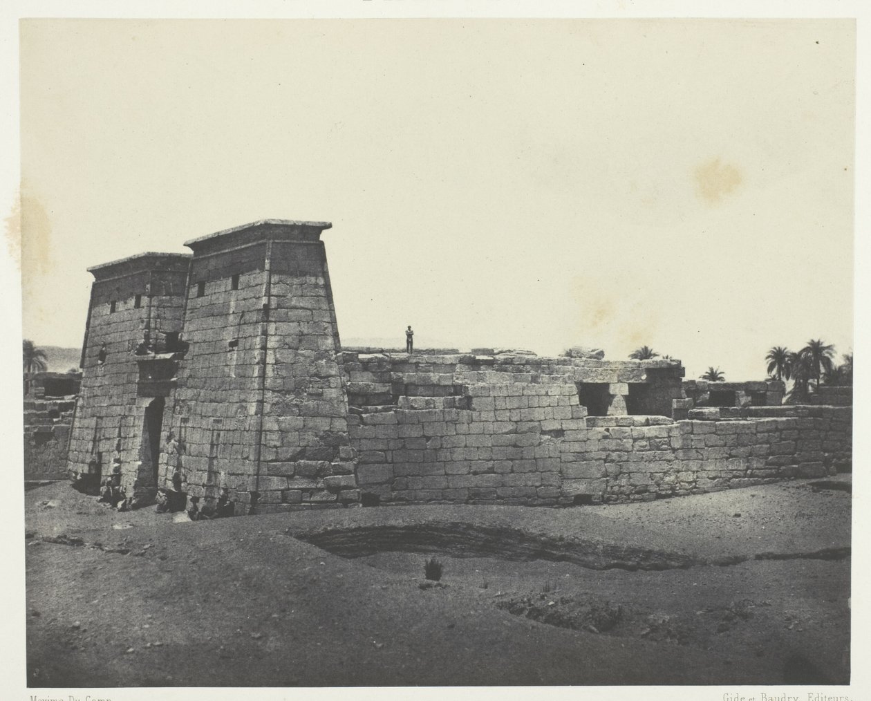Karnak, Tempel van Khons; Thebe door Maxime Du Camp