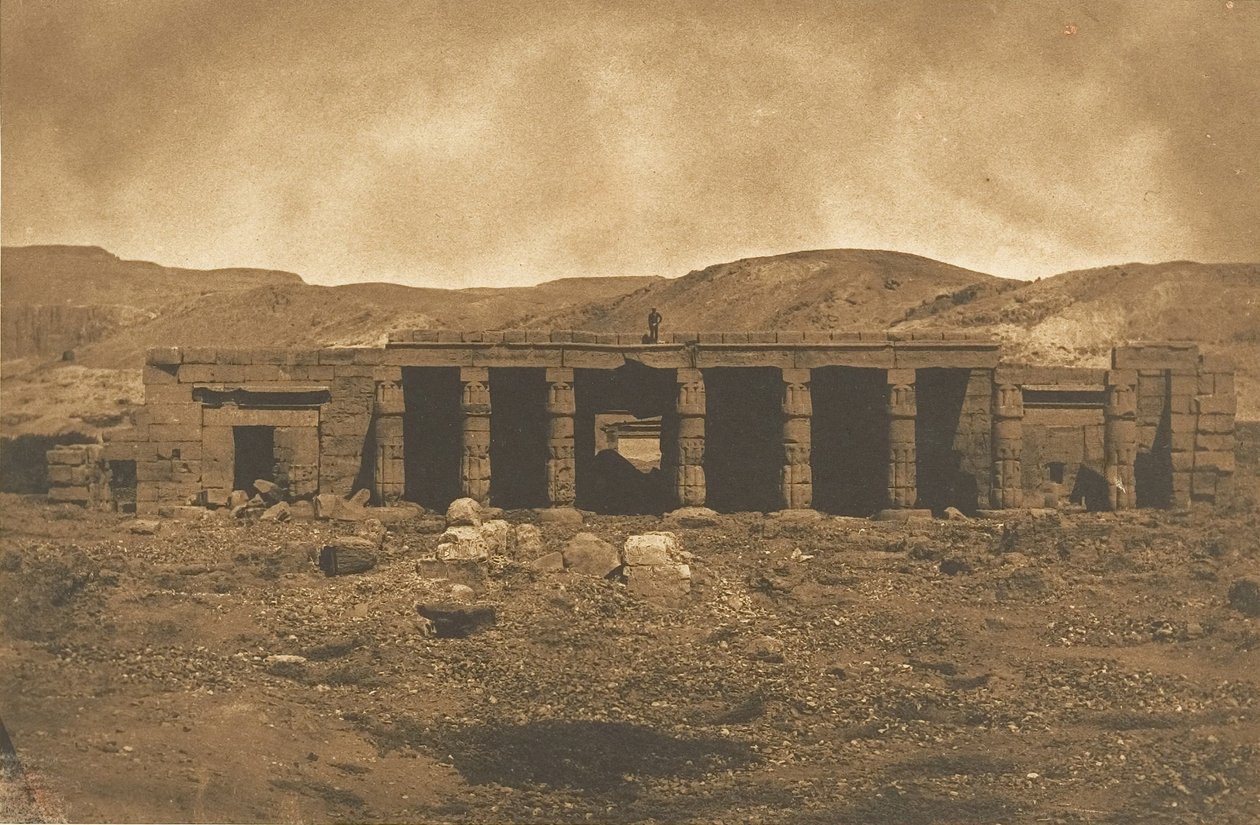 Palais de Gournah Ménephtéun à Thèbes, 1849-50 door Maxime Du Camp