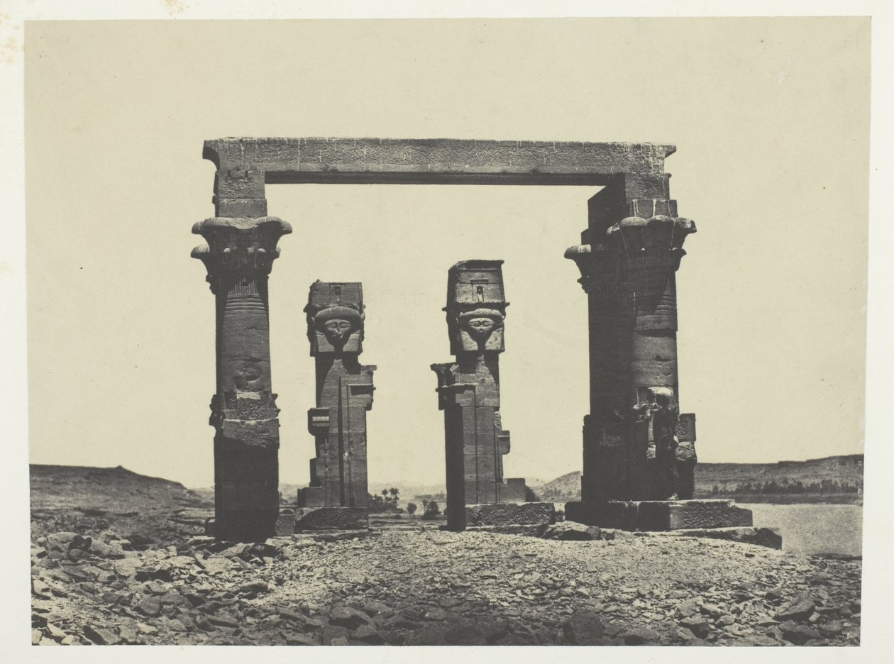 Tempel van Kardassy, Nubië door Maxime Du Camp