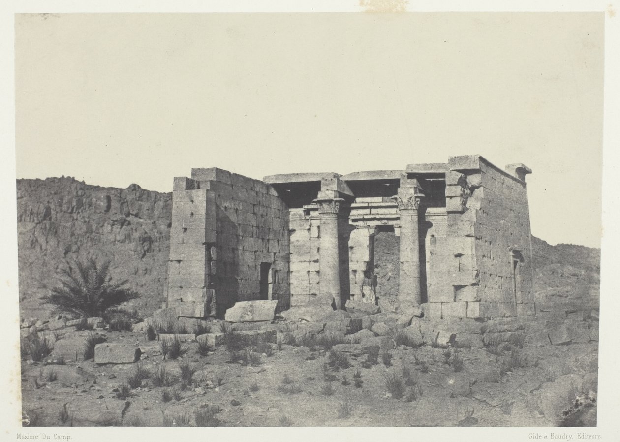 Tempel van Tafeh (Ancienne Taphis), Nubië door Maxime Du Camp