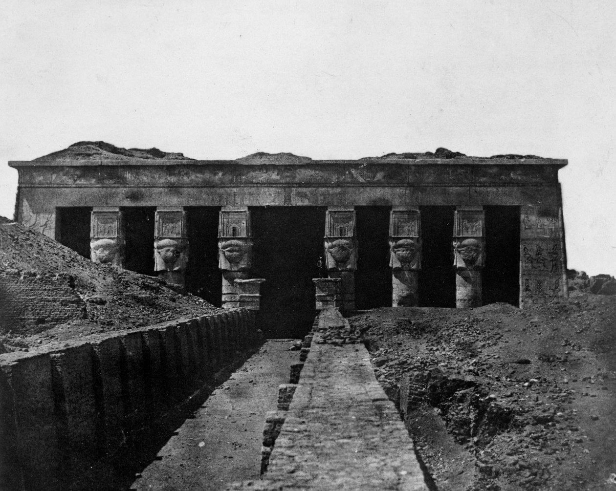 Tempel van Denderah, Boven-Egypte door Maxime Du Camp