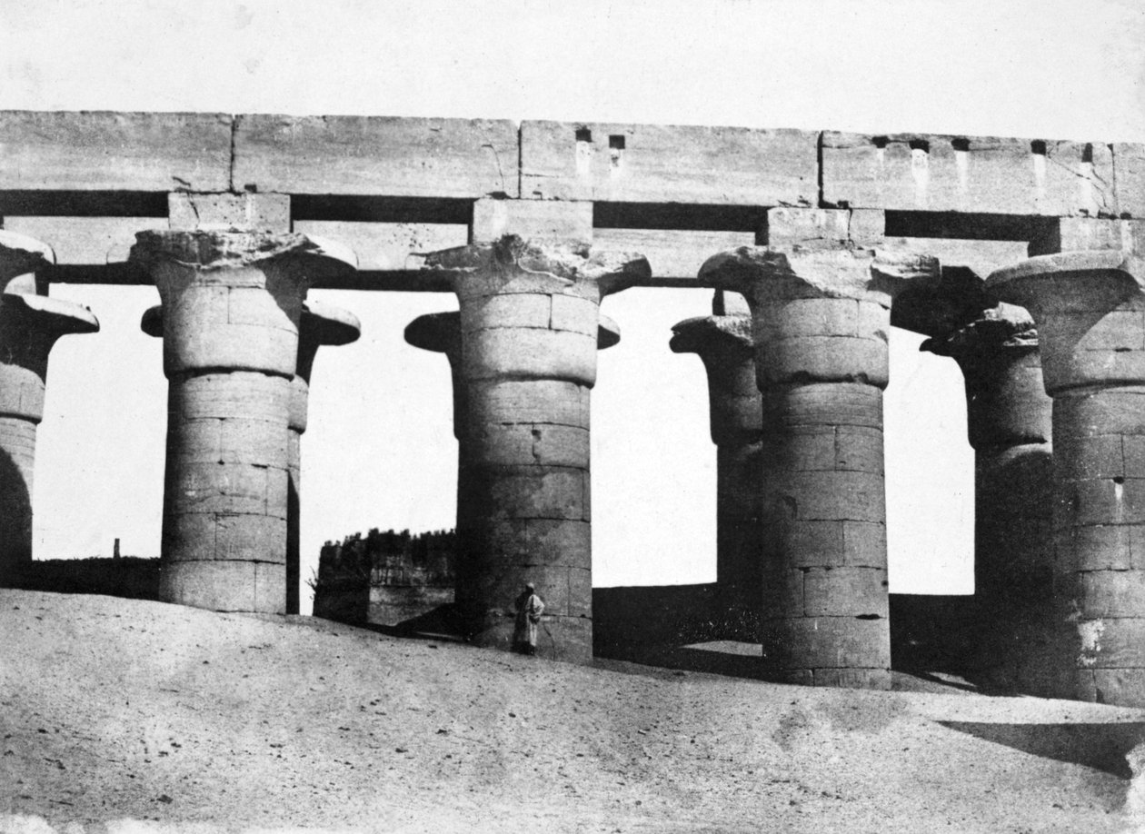 Tempelruïnes, Egypte, 1852 door Maxime Du Camp