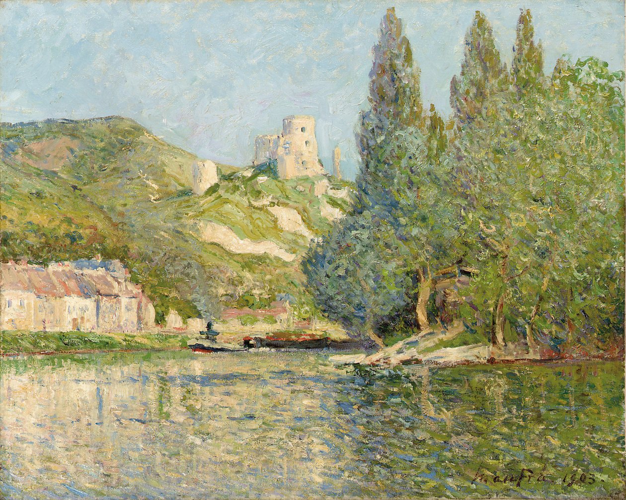Chateau-Gaillard, Normandië, 1903 door Maxime Emile Louis Maufra