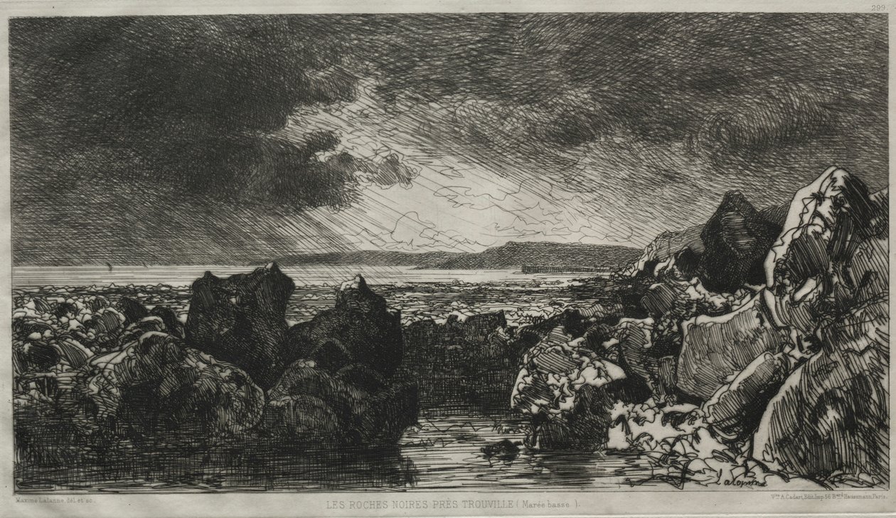 Les roches noires près Trouville door Maxime Lalanne
