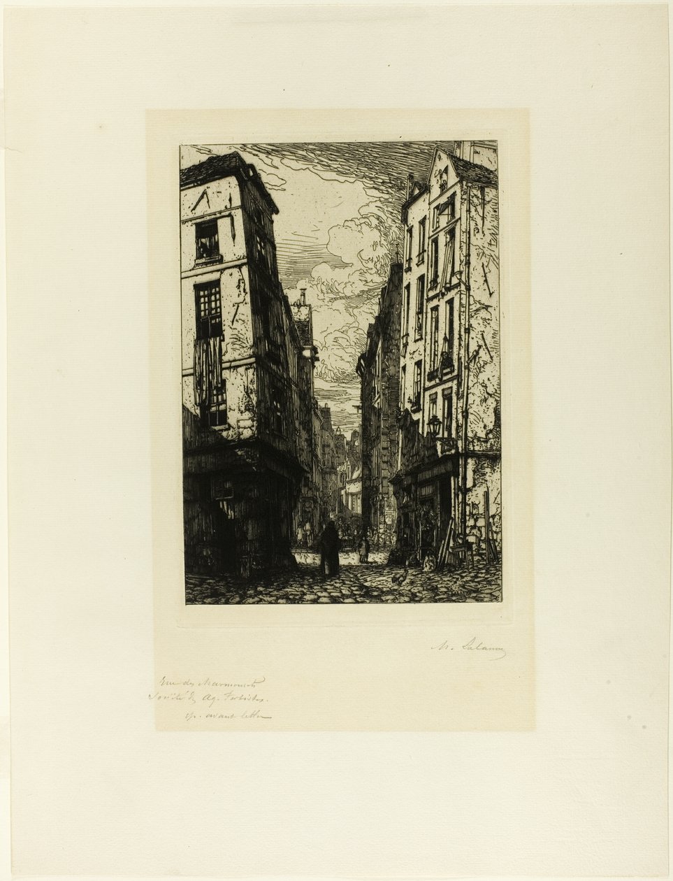 Rue des Marmousets door Maxime Lalanne