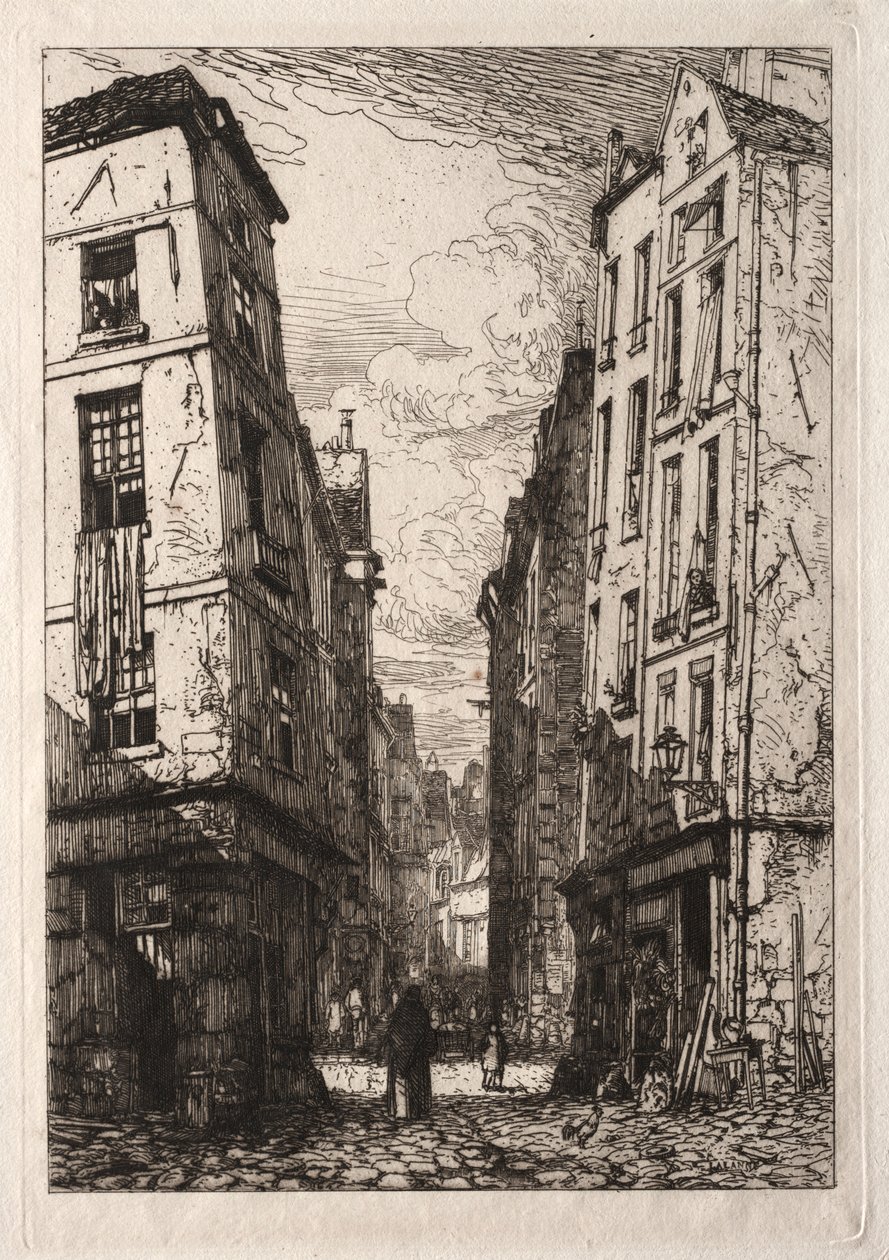 Rue des Marmousets door Maxime Lalanne