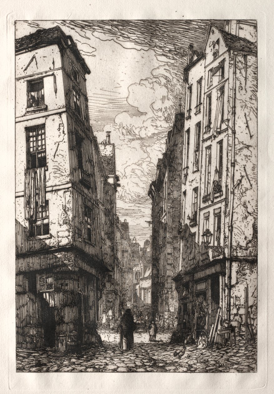Rue des Marmousets door Maxime Lalanne