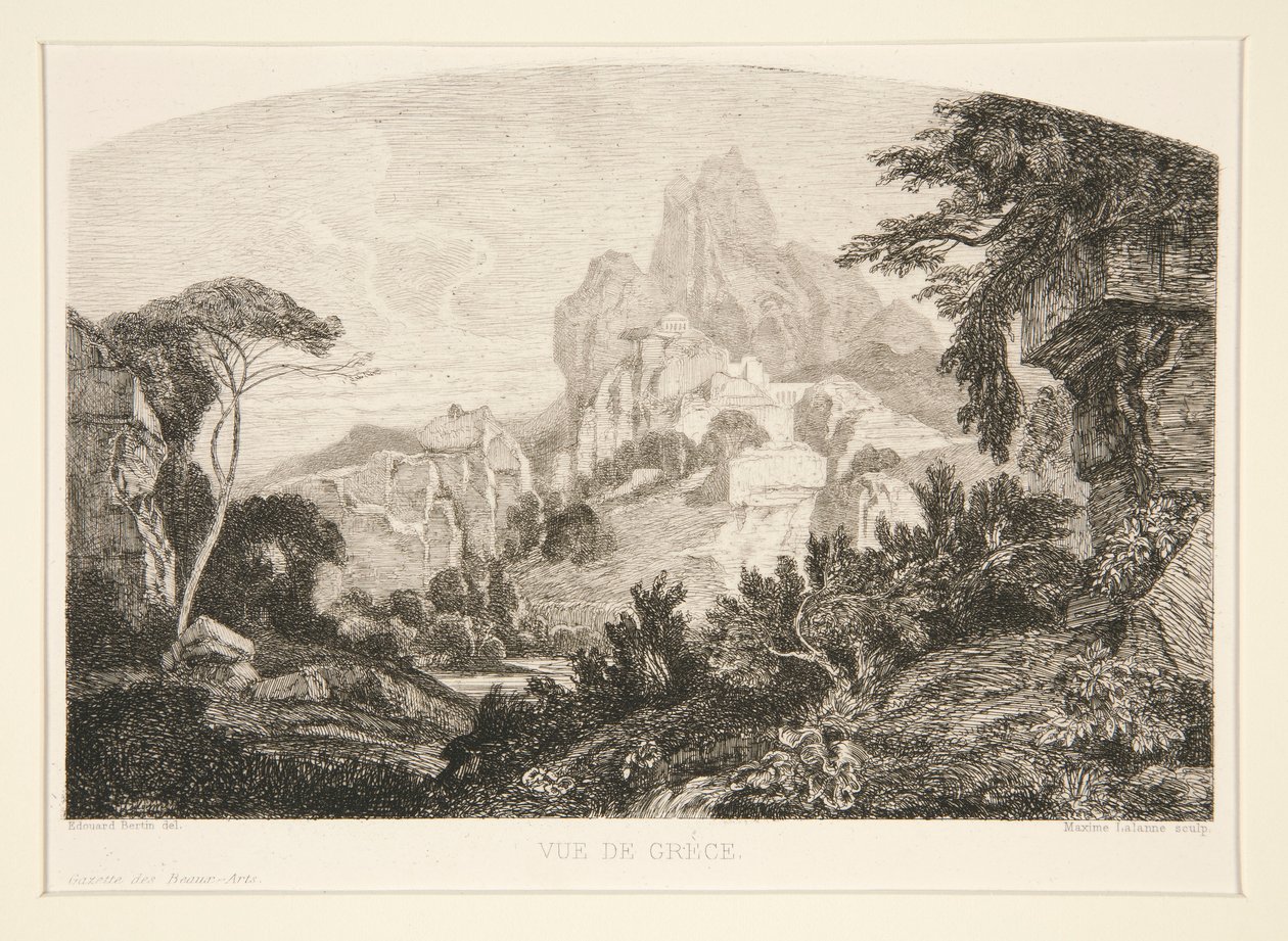 Vue de Gr?ce (Uitzicht op Griekenland) door Maxime Lalanne