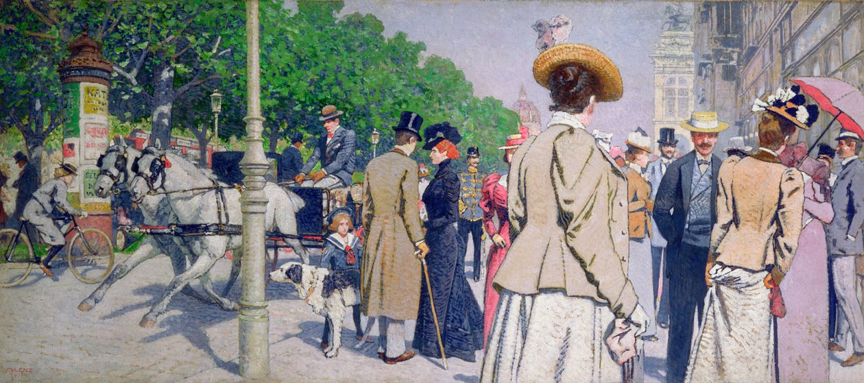 Scène bij het Sirk Koffiehuis door Maximilian Lenz