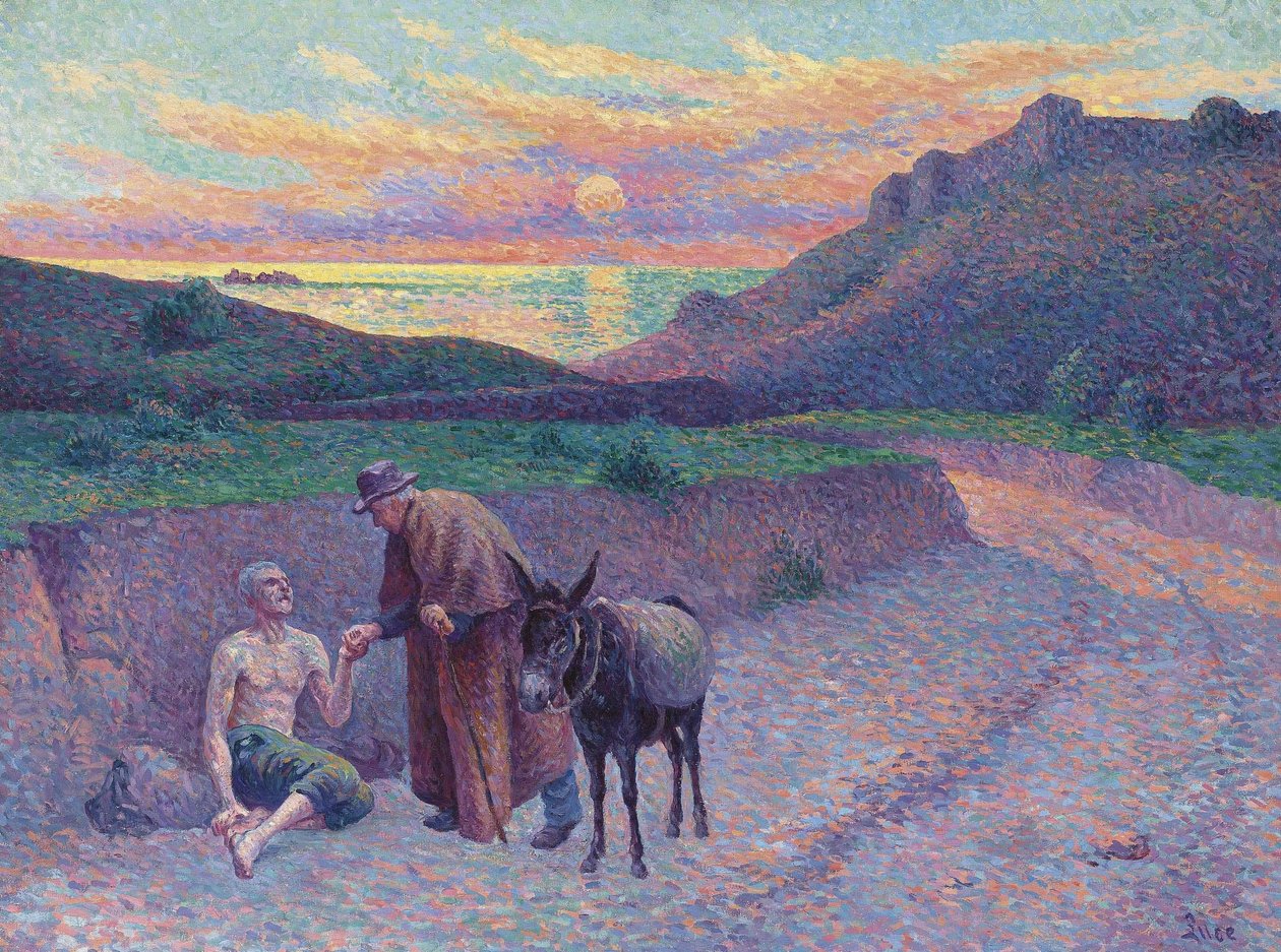 De barmhartige Samaritaan door Maximilien Luce