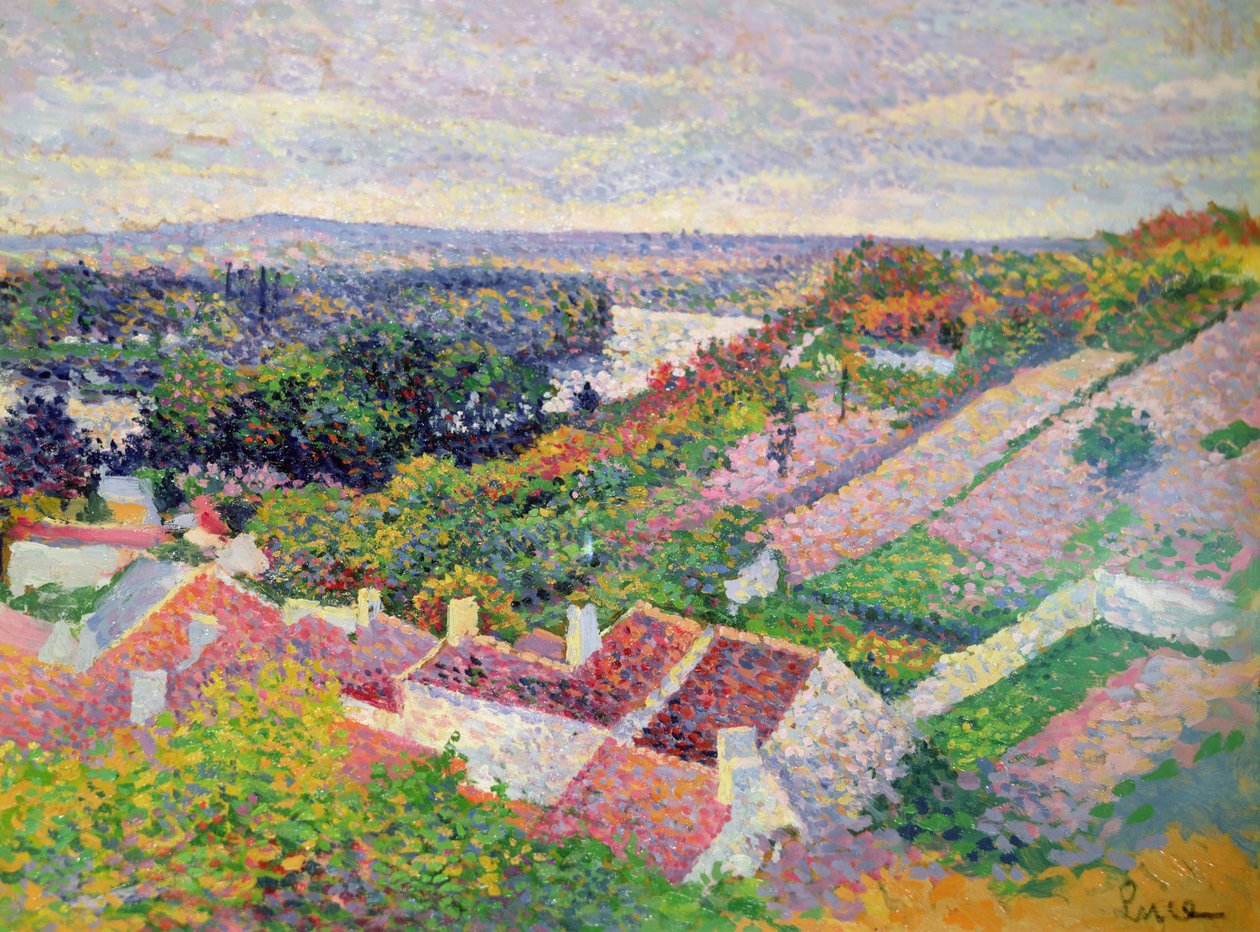 Landschap door Maximilien Luce