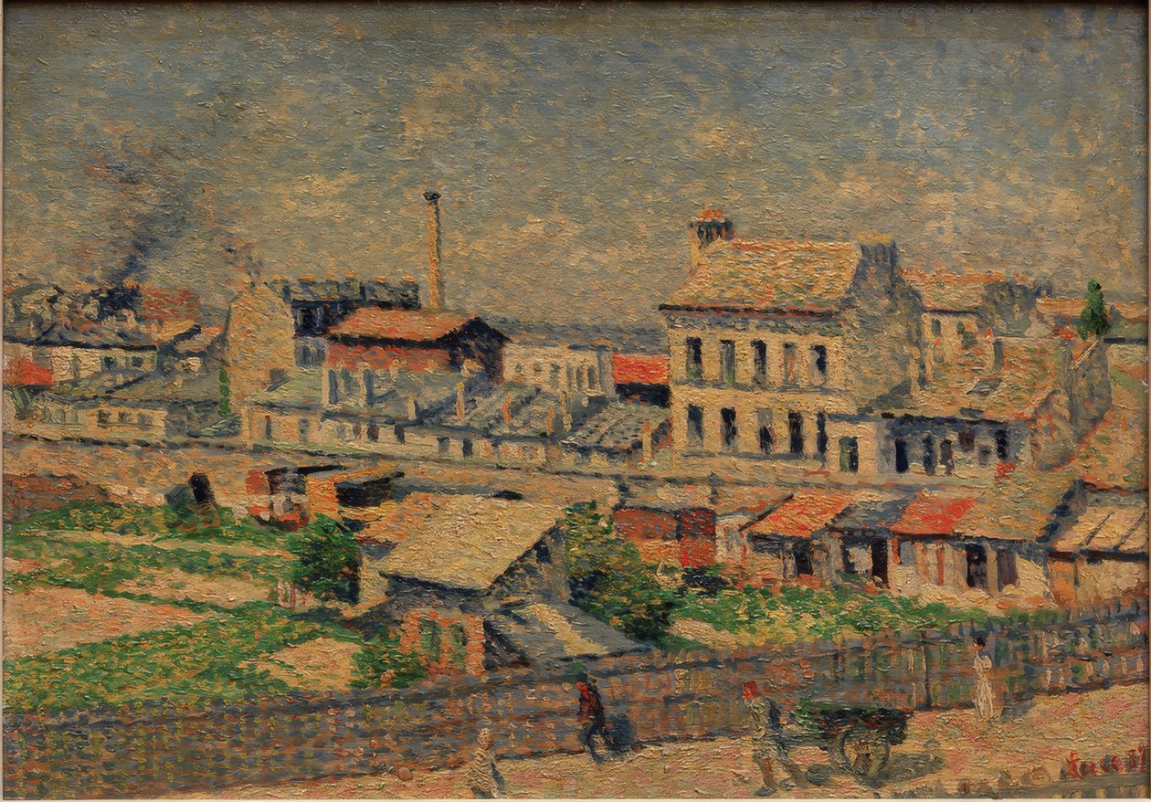 De rue Damrémont in Montmartre door Maximilien Luce