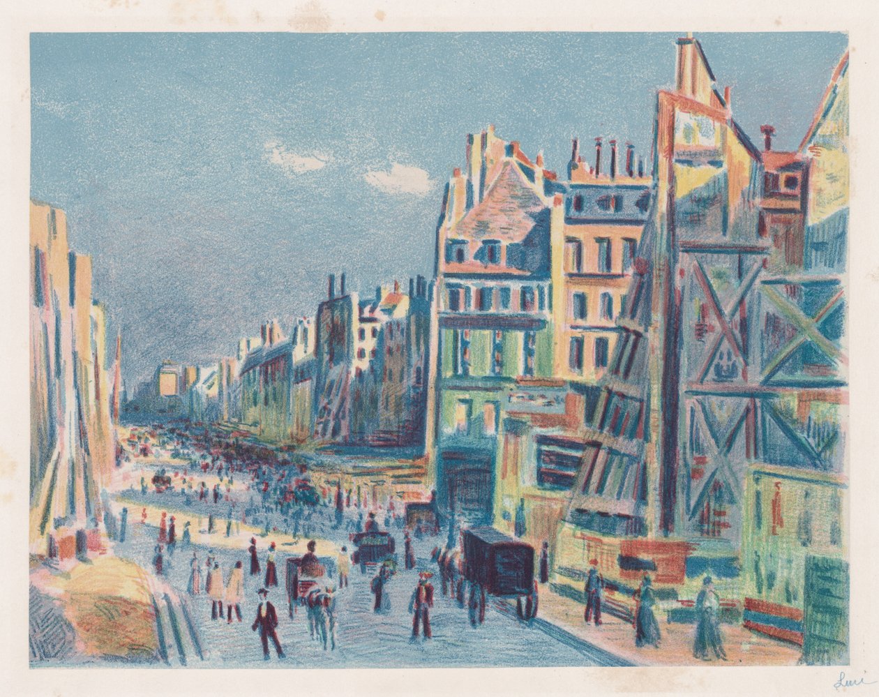 Reamurstraat door Maximilien Luce