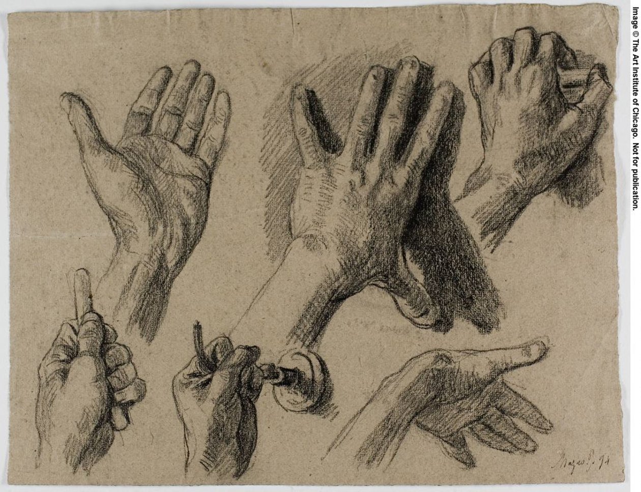 Studie voor Mazas door Maximilien Luce