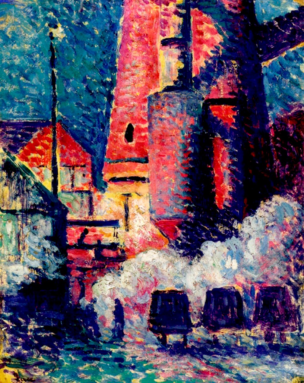 Hoge ovens door Maximilien Luce