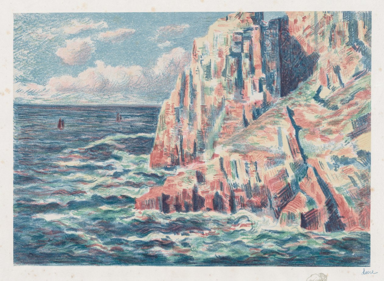 De Zee bij Camaret, De Rode Rotsen door Maximilien Luce