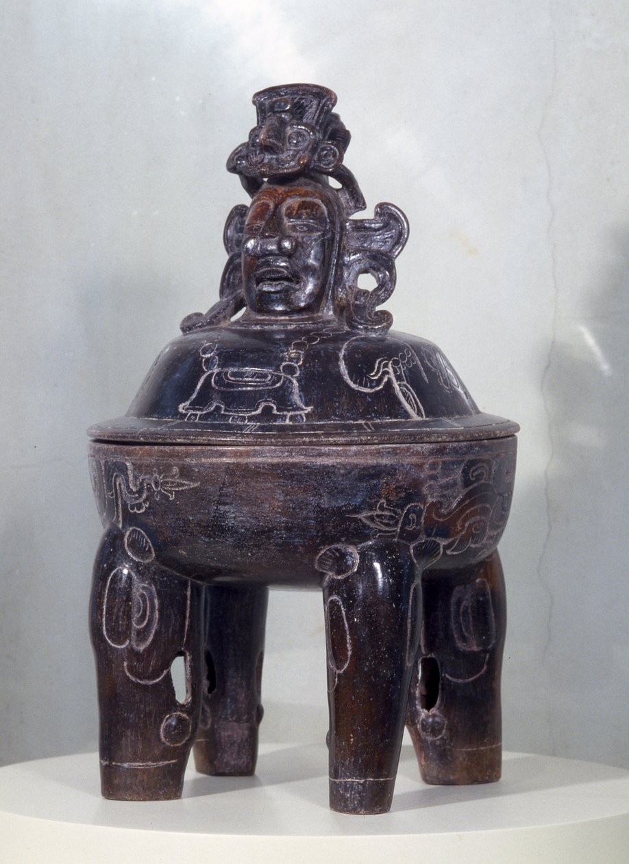 Vaas uit Calakmul, Vroege Klassieke periode door Mayan