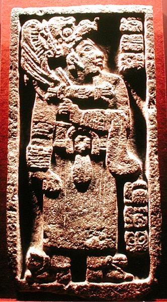 Steen gevonden in Oxkintok, 500-800 door Mayan