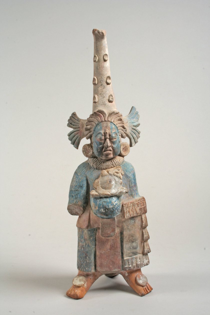 Gekostumeerd figuur uit Mexico, 7e-8e eeuw door Mayan