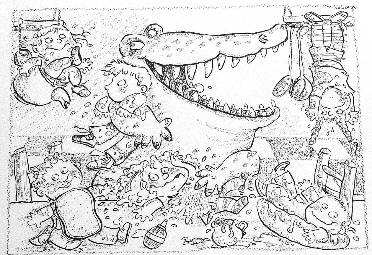 Lunch van de Krokodil door Maylee Christie