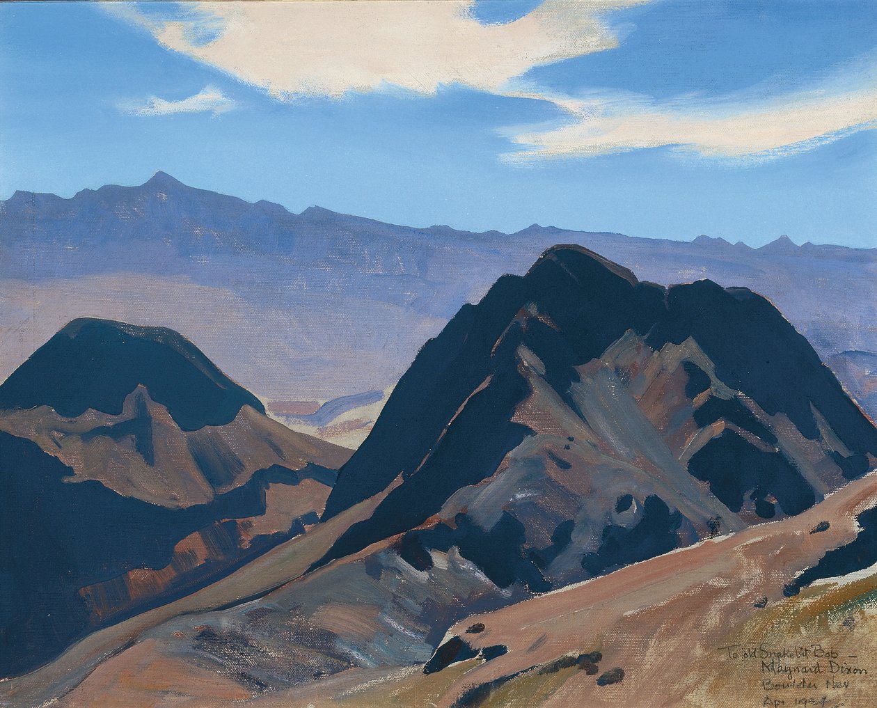 Vulkanische Heuvels door Maynard Dixon