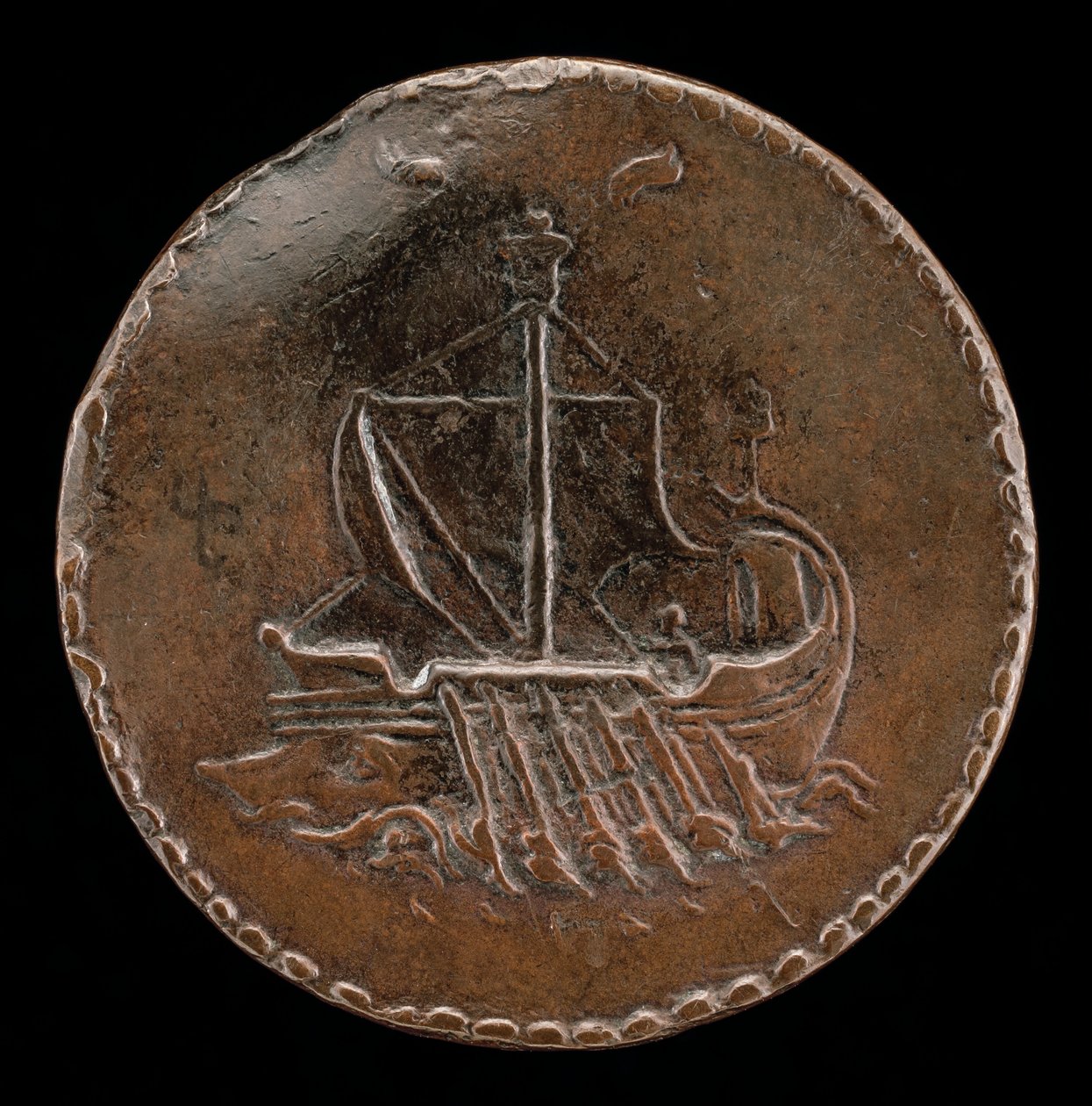 Galei in Volle Zeil [omgekeerd], ca. 1510 door Mea