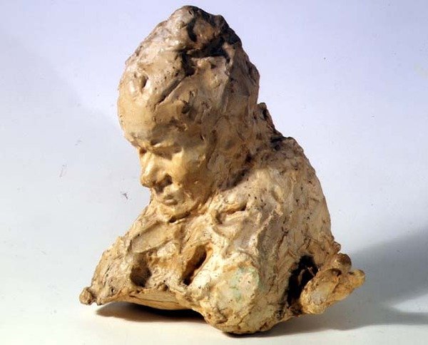 Hoofd van een Man door Medardo Rosso