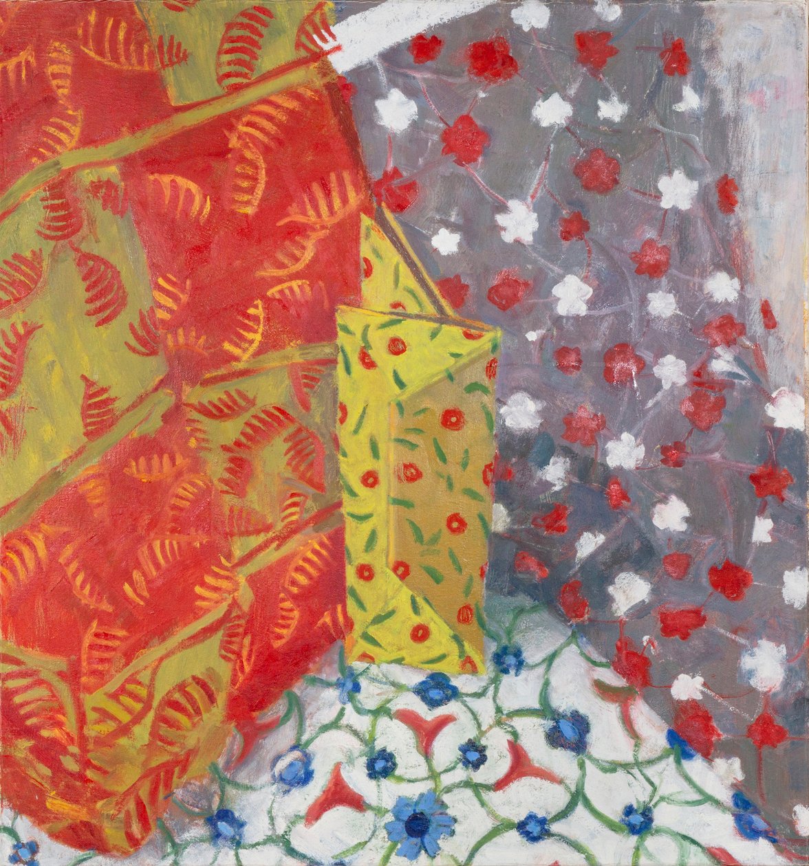 Papieren stilleven, 2011 (olieverf op doek) door Megan Williamson