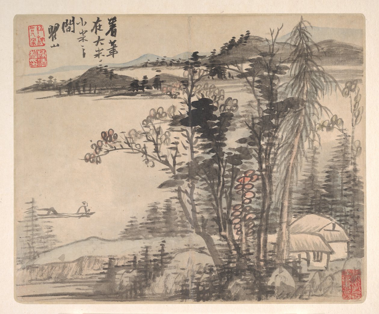 Landschappen naar Oude Meesters, 1693 door Mei Qing