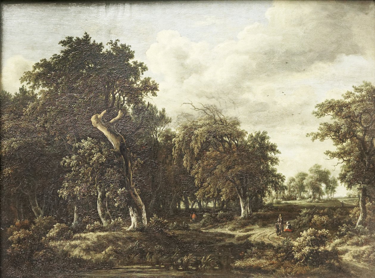 Het eikenbos door Meindert Hobbema