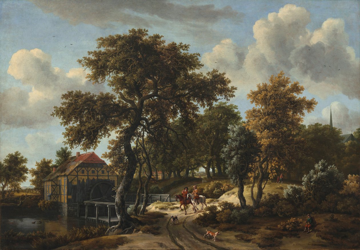 De reizigers door Meindert Hobbema