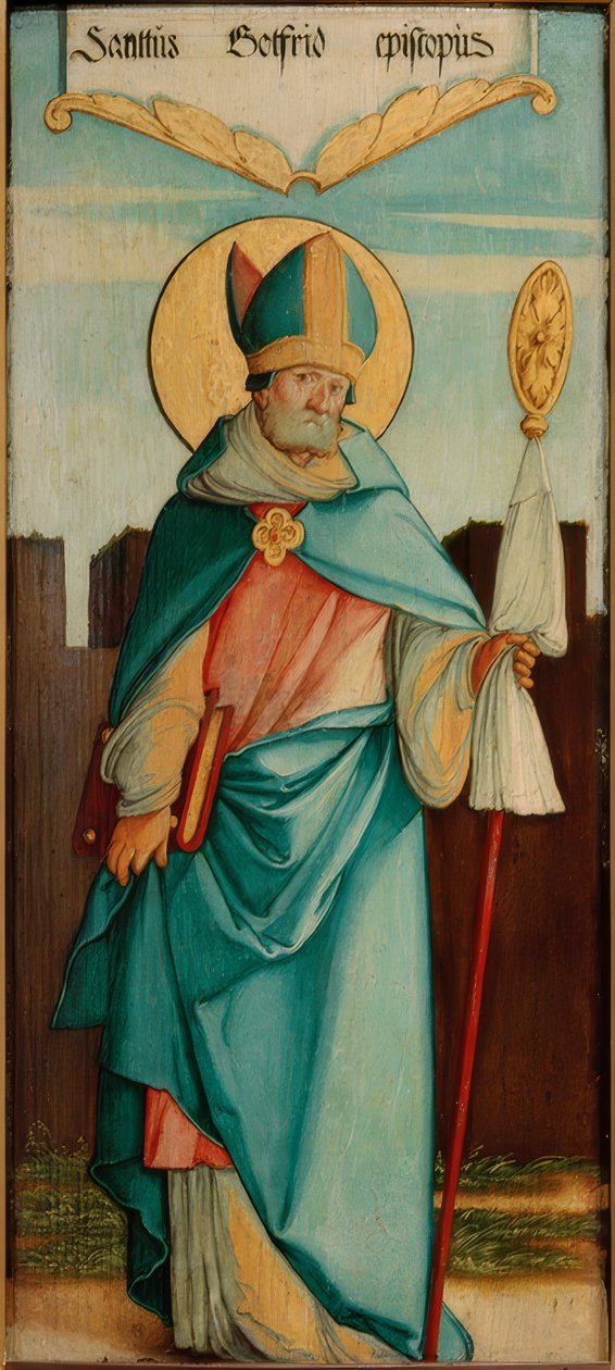 De Heilige Godfried van Amiens door Meister von Messkirch
