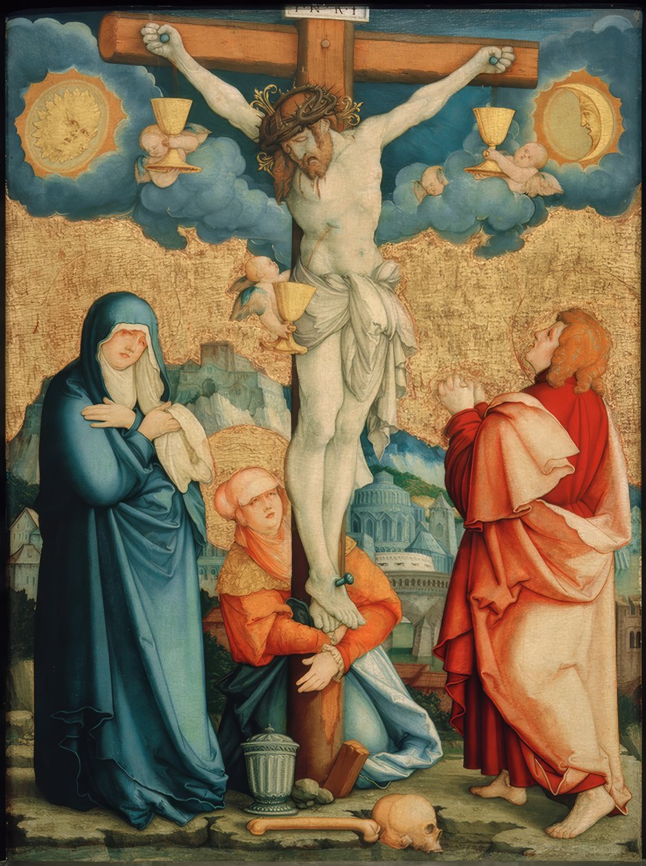 De kruisiging van Christus door Meister von Messkirch