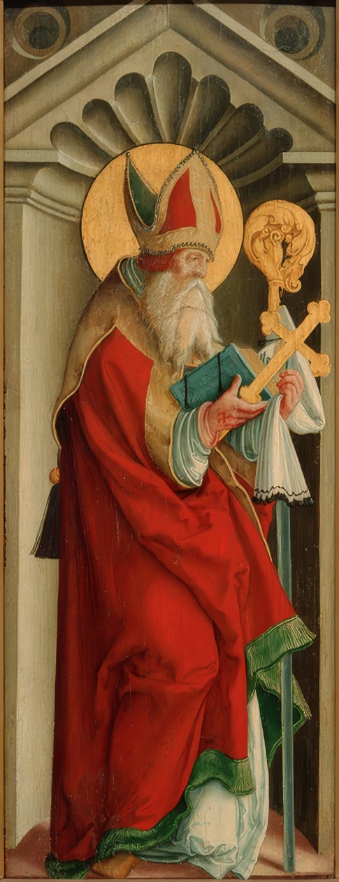 Een heilige bisschop door Meister von Messkirch