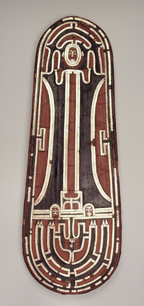 Ceremoniële Schild, Santa Isabel Eiland, Salomonseilanden door Melanesian