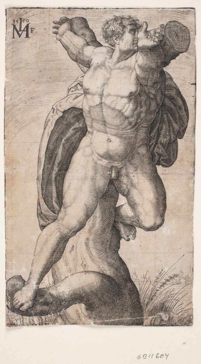 De gekruisigde Haman door Melchior Lorck