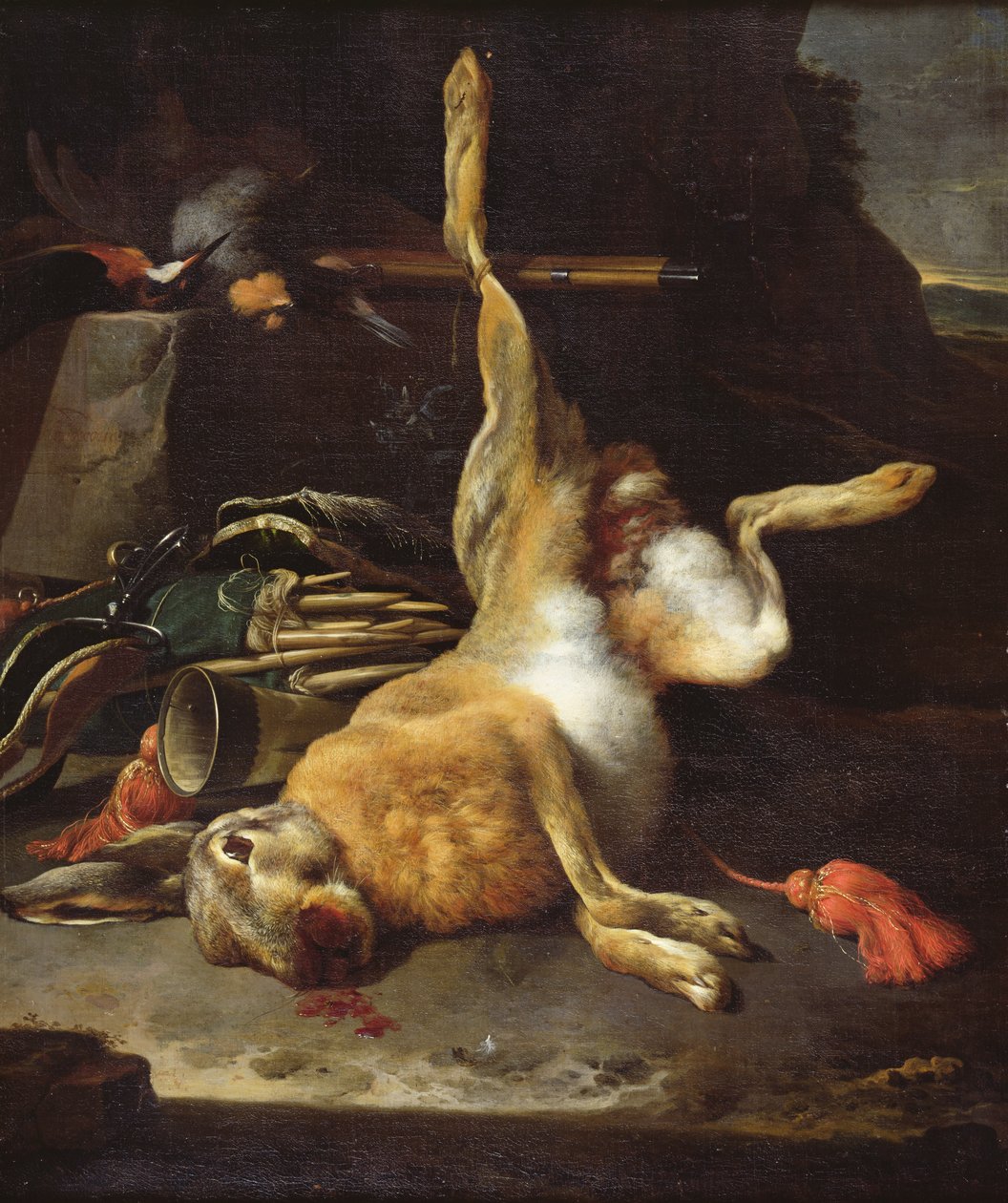 Haas door Melchior de Hondecoeter