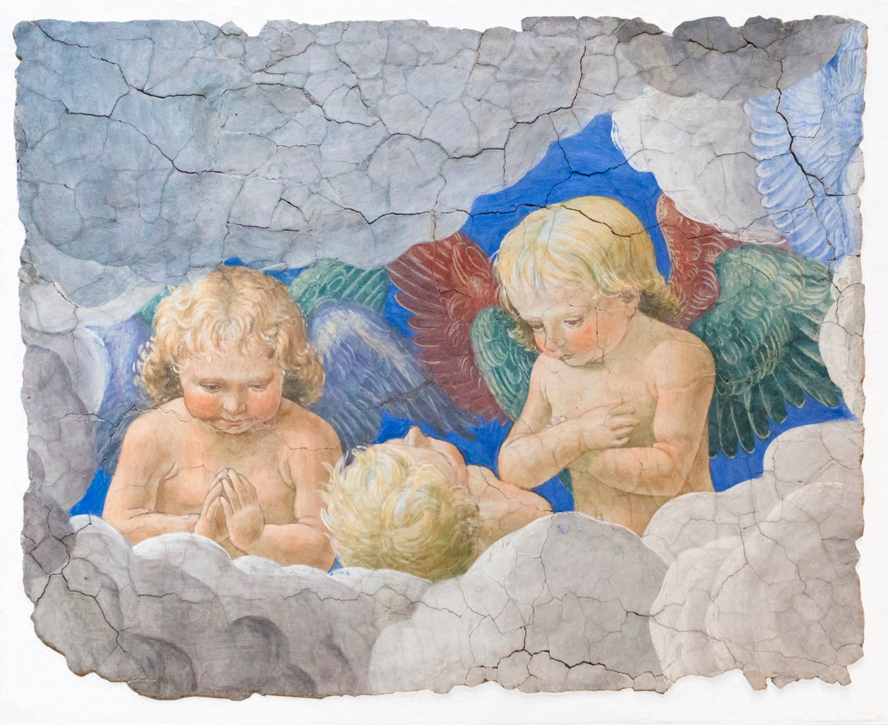 Cherubs, rond 1480 door Melozzo da Forli