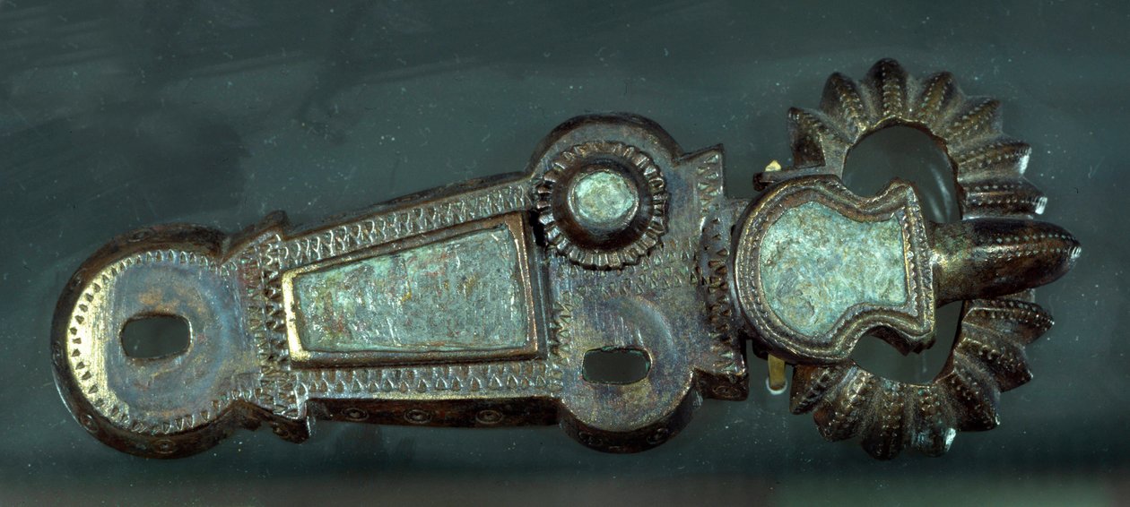 Merovingische kunst: gordelgesp door Merovingian