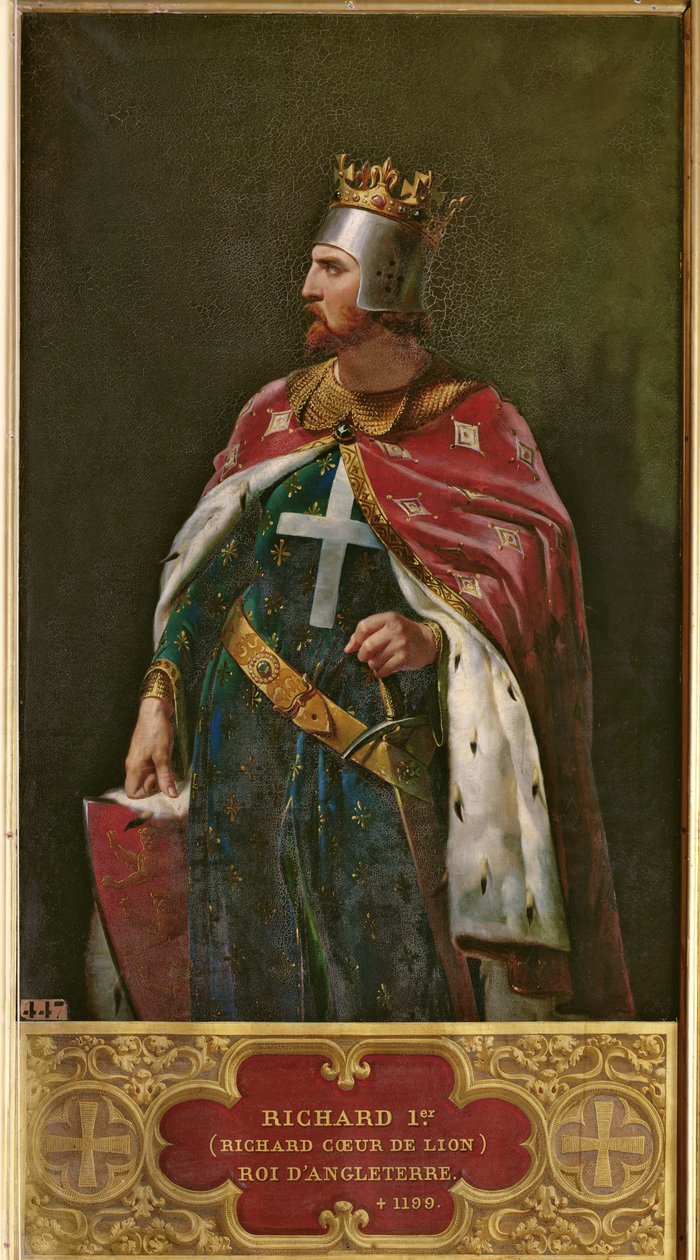 Richard I Leeuwenhart, Koning van Engeland, 1841 door Merry Joseph Blondel